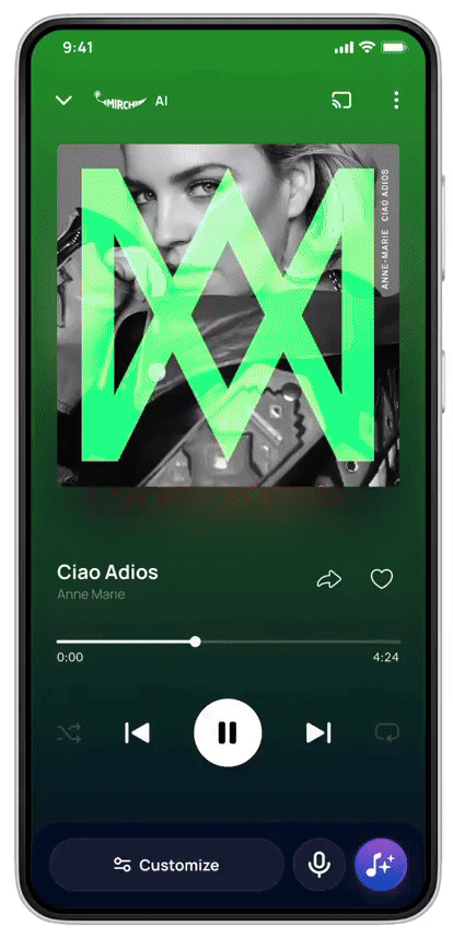 Gaana AI Radio Talkback Animation